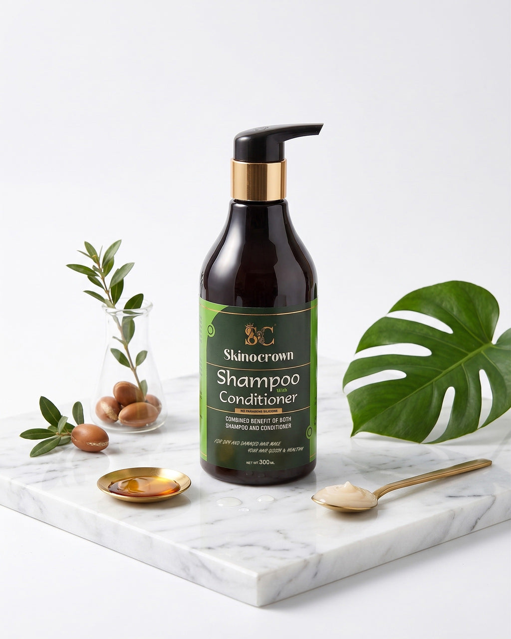 Skinocrown Shampoo with Conditioner  | No Paraben | Silicone Free | 300ml