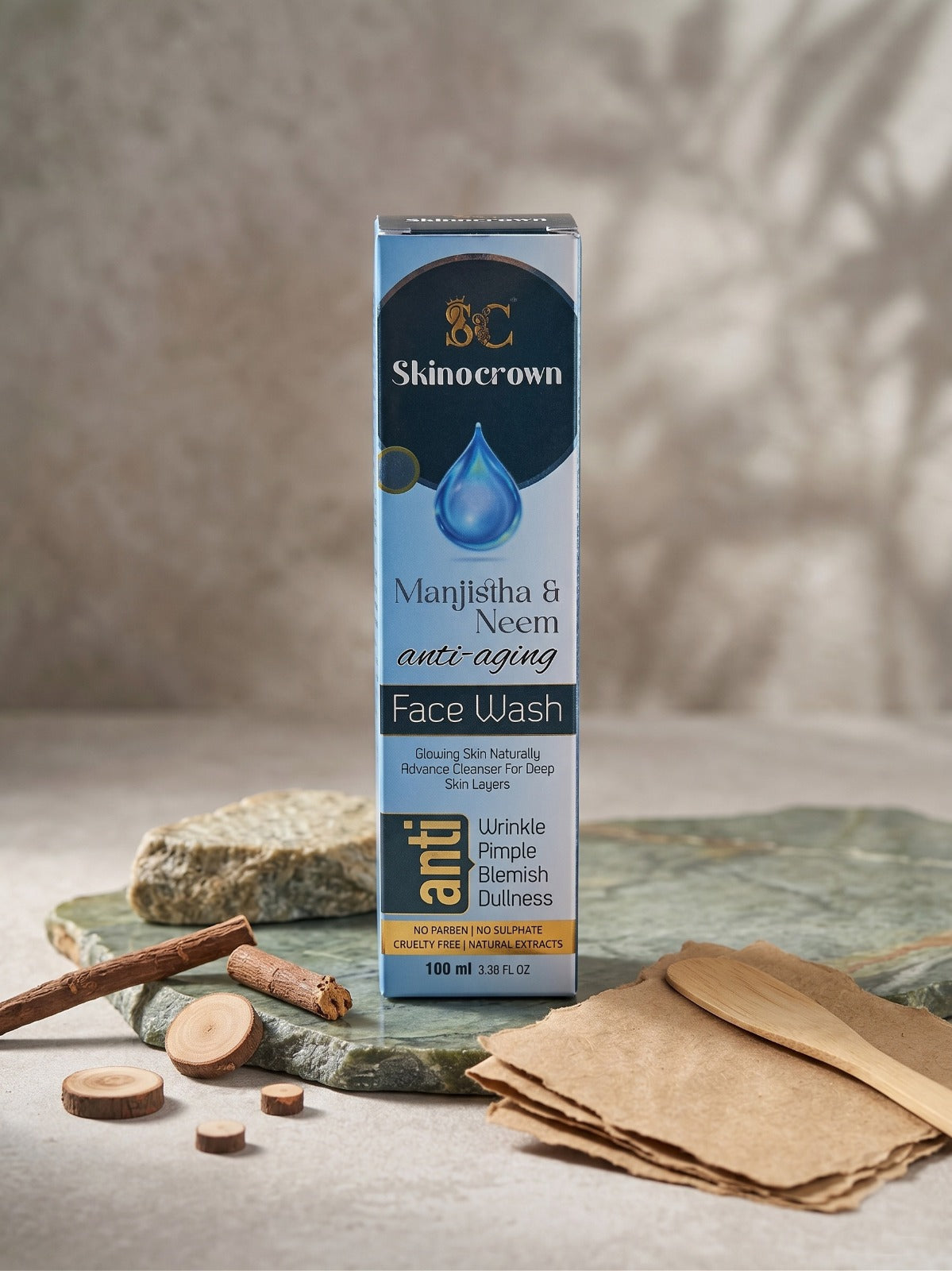 Skinocrown Manjistha & Neem Anti-Aging Face Wash | 100ml