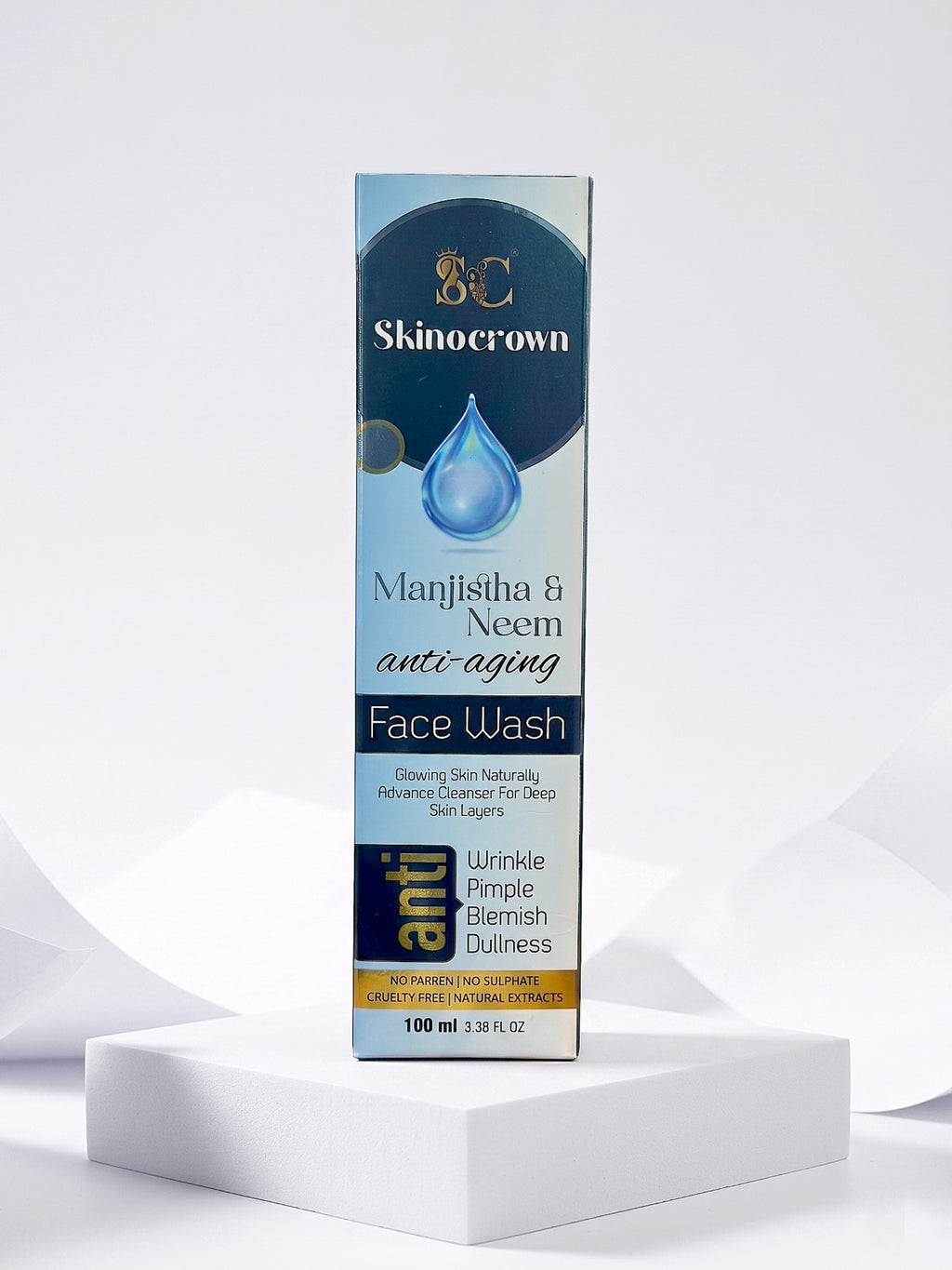 Skinocrown Manjistha & Neem Anti-Aging Face Wash | 100ml