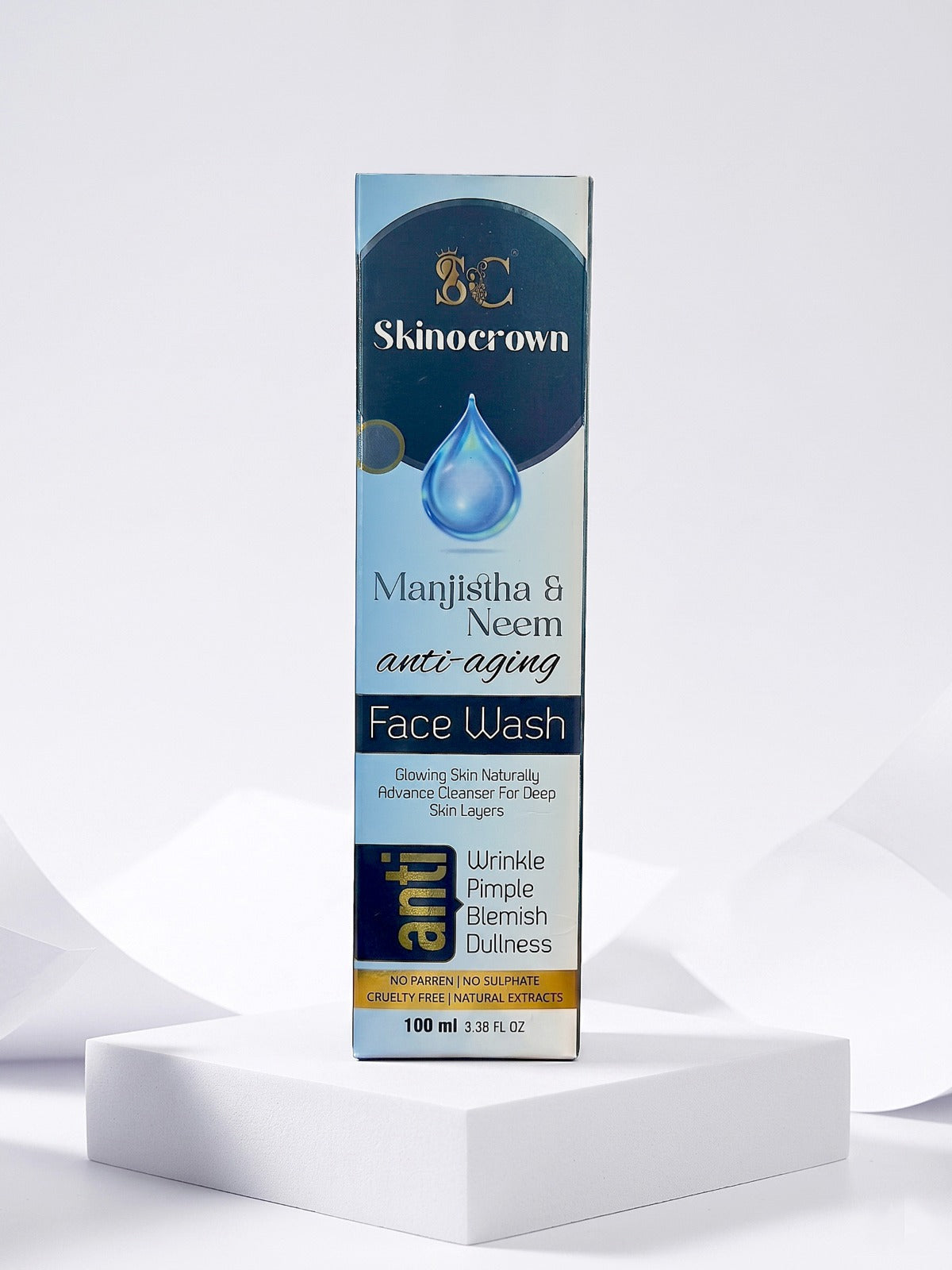 Skinocrown Manjistha & Neem Anti-Aging Face Wash | 100ml