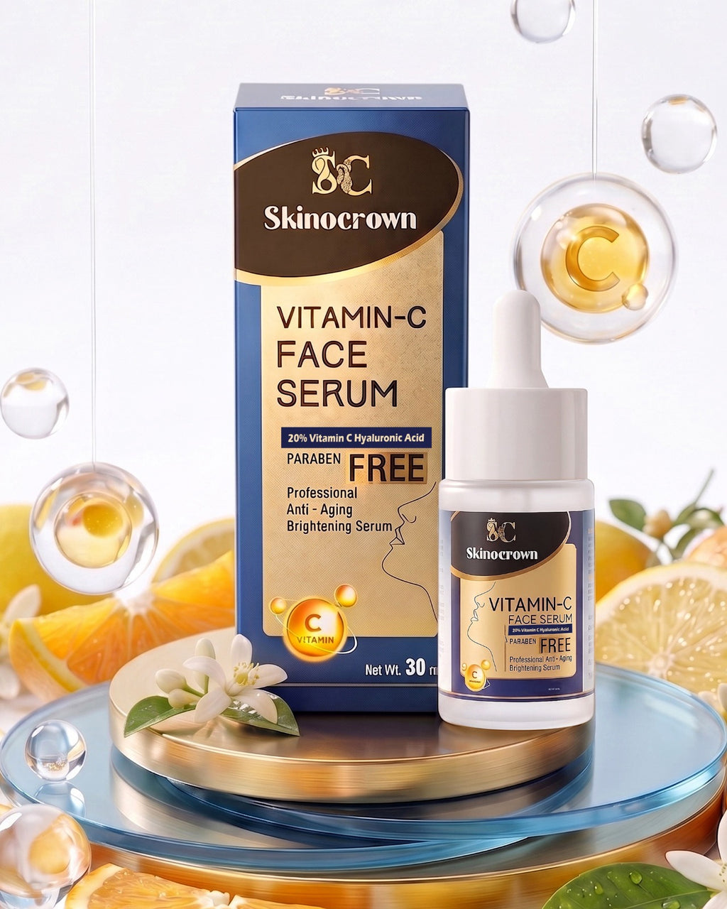Skinocrown Vitamin C Brightening Face Serum | 30ml