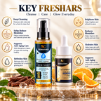 Skinocrown Face Wash & Vitamin C Face Serum Combo for Daily Skincare