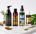 Skinocrown Complete Hair & Skin Care Combo | Shampoo, Hair Oil, Face Wash & Vitamin C Serum