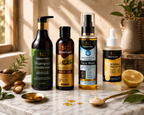 Skinocrown Complete Hair & Skin Care Combo | Shampoo, Hair Oil, Face Wash & Vitamin C Serum