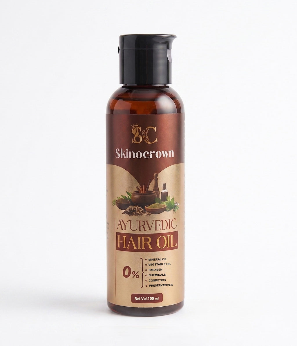 Skinocrown Ayurvedic Hair Oil for Hair Growth & Hair Fall Control | 100ml